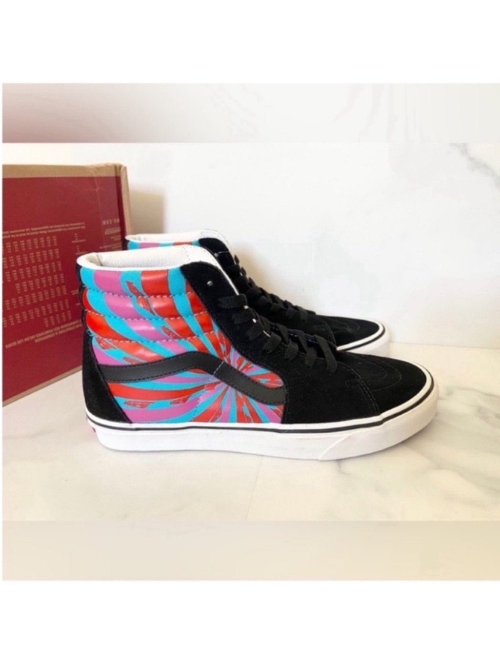 Vans Sk8-Hi Retro Mart Black Multi Vnoa32qg4ub Women 10.5 Mens 9.0